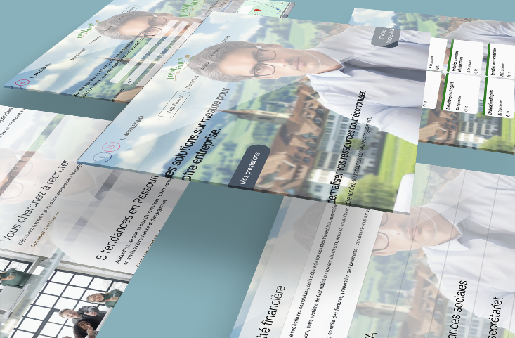 Landing page Freelance Comptabilité créée par L'Agence Point Com